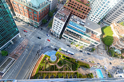 Vancouver hotel room garden